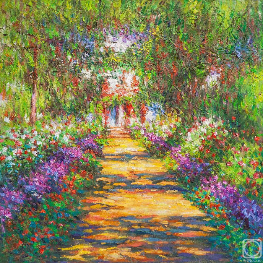 Pfad im eigenen Garten in Giverny, 1900 / Claude Monet (www.arnow.ru)