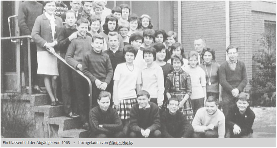 Abschlussjahrgang der Lohberger Johannisschule Dinslaken im Sommer 1963 (Quelle: www.lokalkompass.de/dinslaken)