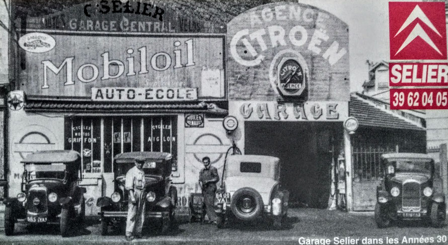 garage selier en 1930