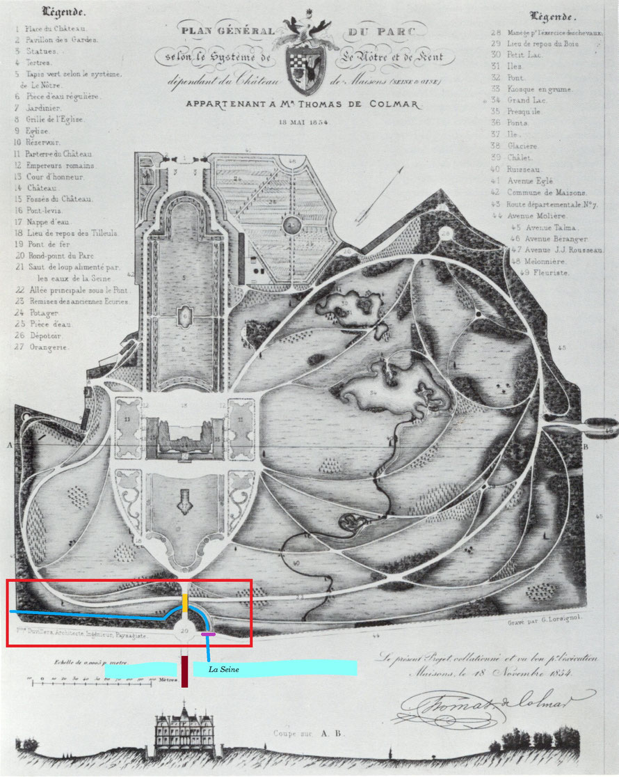 aménagement des douves du chateau de maisons-laffitte
