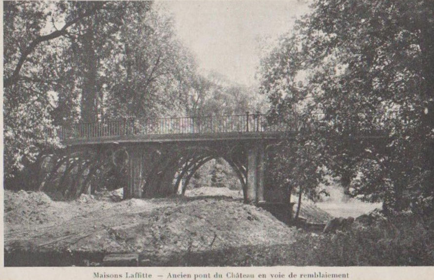 Remblaiment de l'ancien pont du chateau de maisons-laffitte