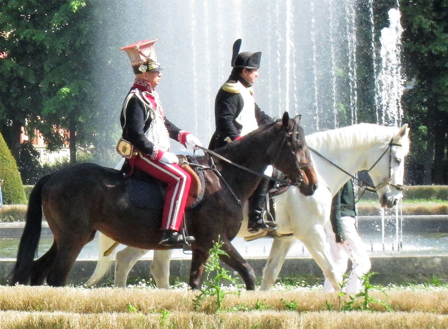 maisons-laffitte l'empereur napoleon premier dans le parc du chateau