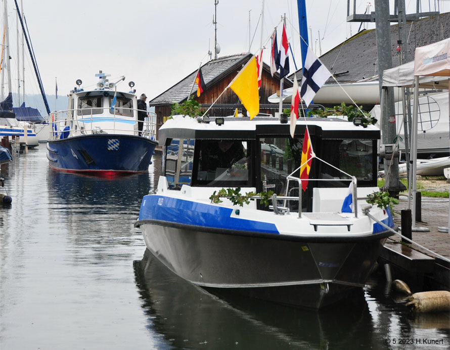 Am 16.5.2023 beim neuen Boot WSP 6