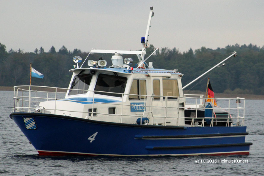 Das große Polizeiboot vom Chiemsee.