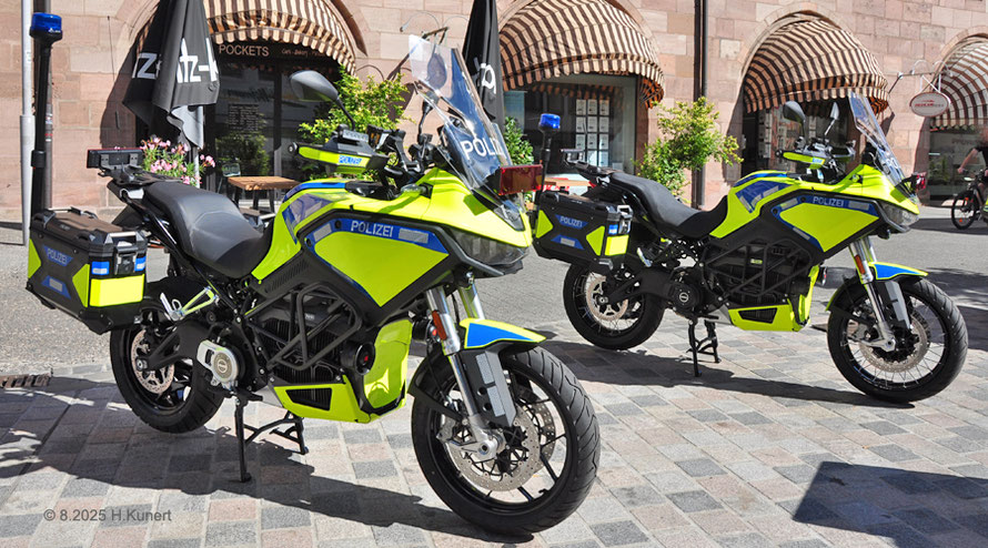 Die beiden neuen E-Motorräder aus Nürnberg und Kempten