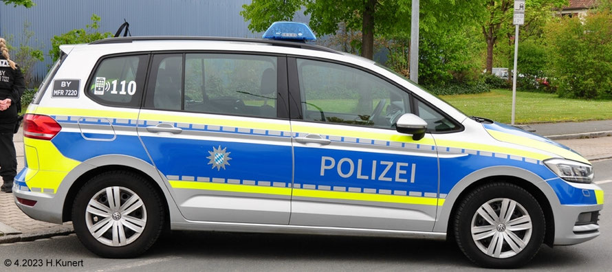 Als Fahrzeug des Einsatzzuges Mittelfranken