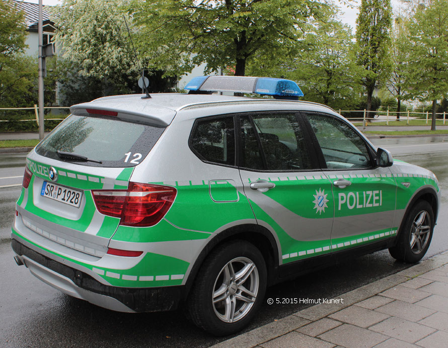 2015 im Einsatz bei der PI Deggendorf mit Kennung in der Heckscheibe