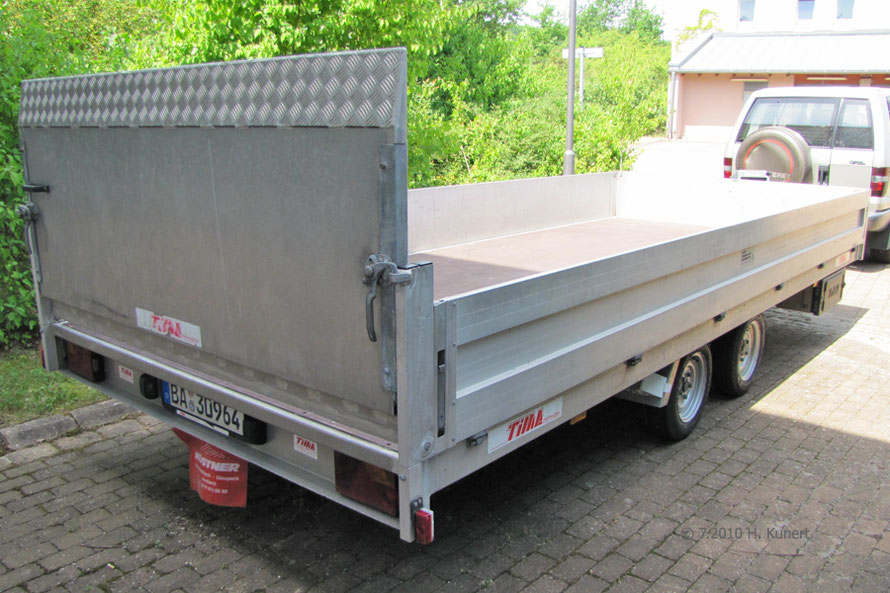 Auffahrrampe hochgestellt