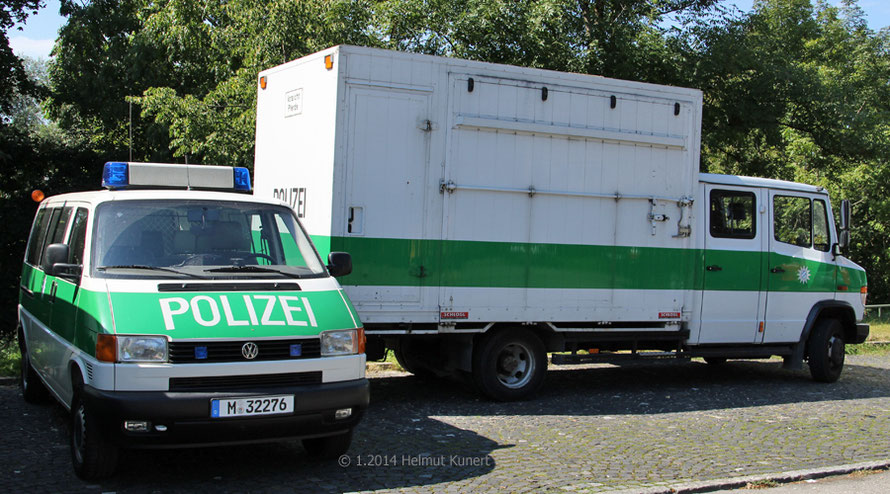 Hier im Einsatz bei einem Fußballspiel in München