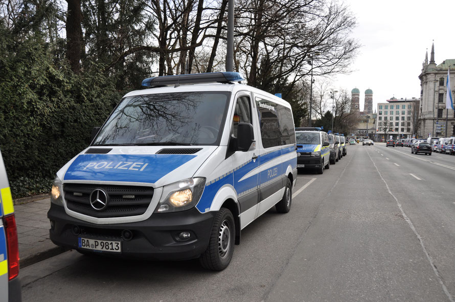 Wie zu erkennen in München im Einsatz