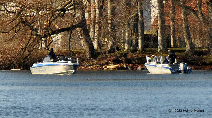 Auf Streifenfahrt am Seeoner See mit WSP 46