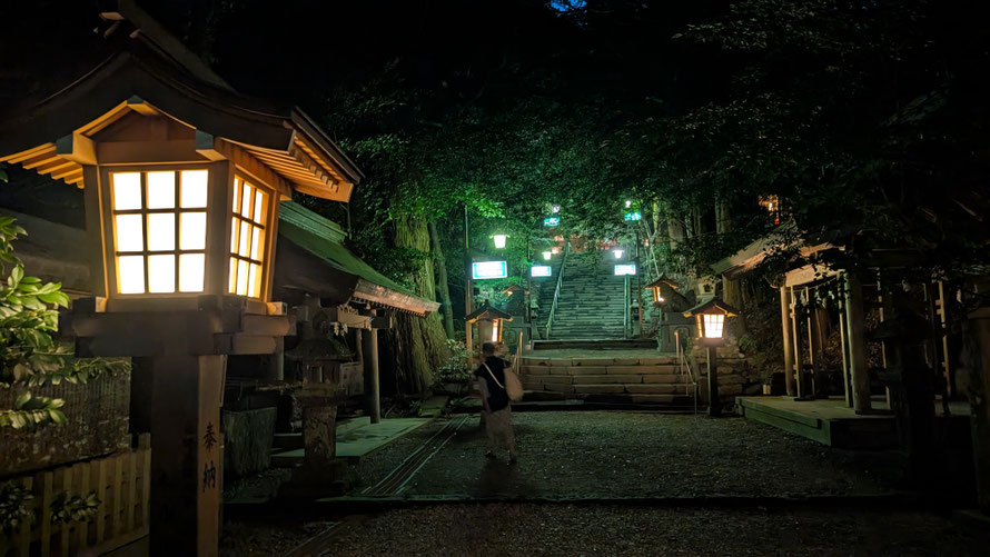 夜の高千穂神社