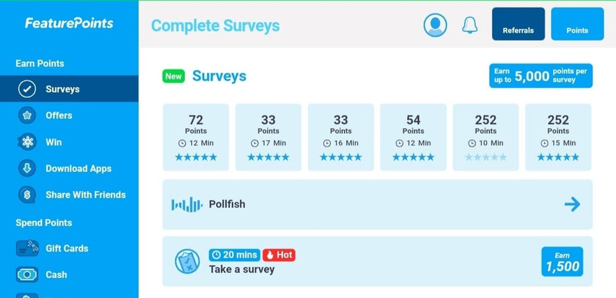 FeaturePoints  Surveys