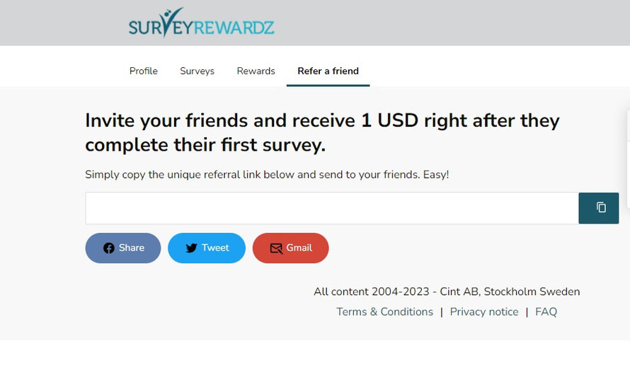 SurveyRewardz Referral Program