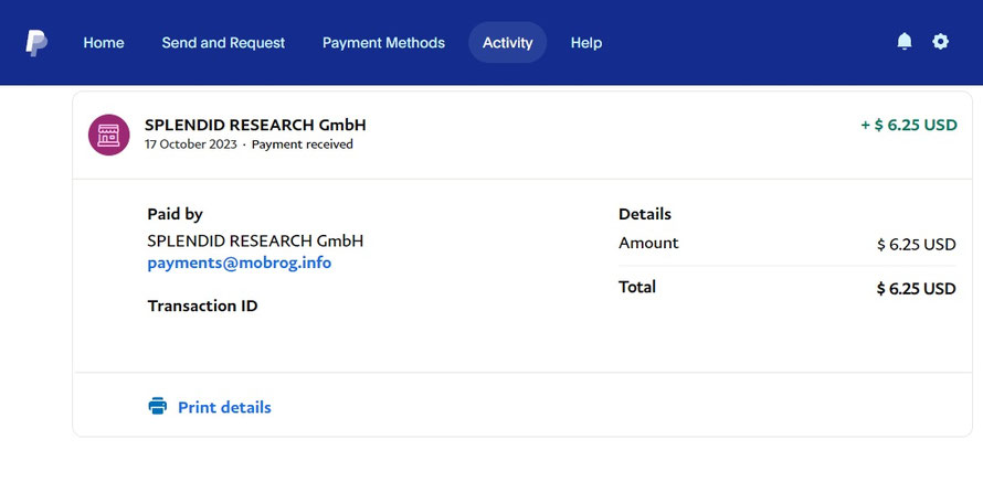 MOBROG Payment Proof 