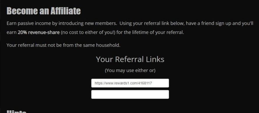 Rewards1 Referral Program