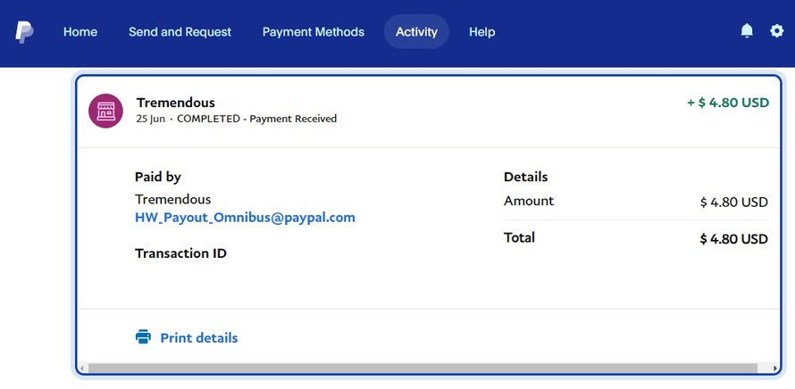 Slice extension Payment Proof