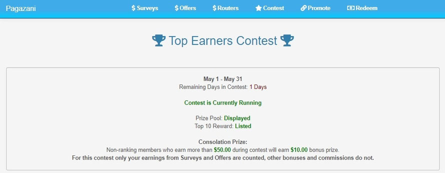 Pagazani Monthly Contest