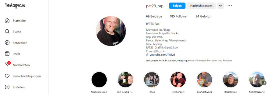 PAT23 Rap Leipzig - Instagram 