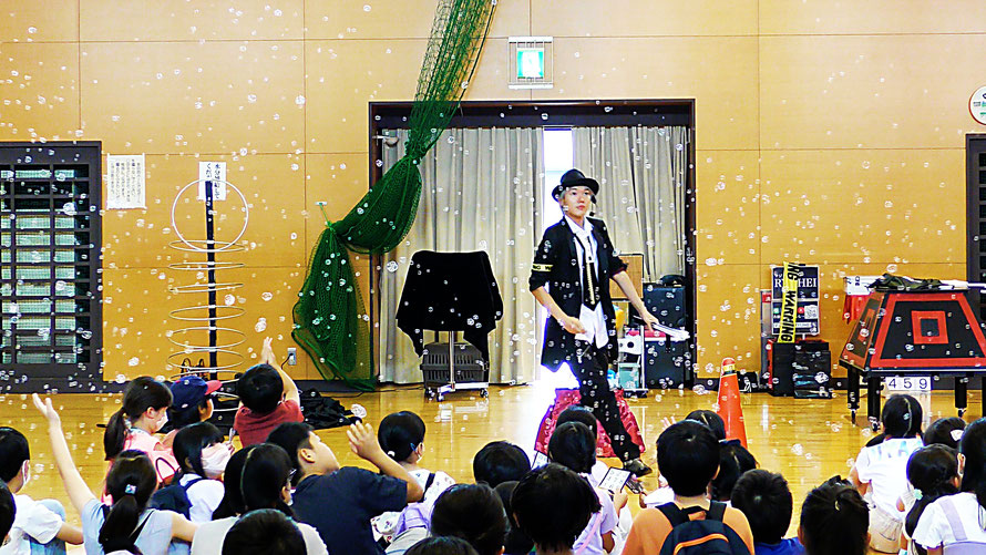 愛知県名古屋市の子ども会のイベントで出張シャボン玉ショー