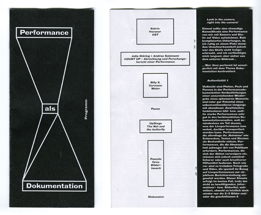 Ausschnitt aus dem Abendprogramm, Text: Veronika Merklein, Layout: Astrid Seme