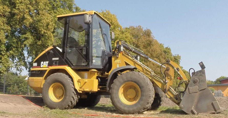Baumaschinenortung für  Radlader, Bagger, Minibagger, Baumaschinen