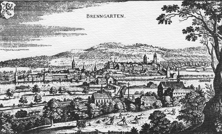 Stich nach Merian von Bremgarten um 1644