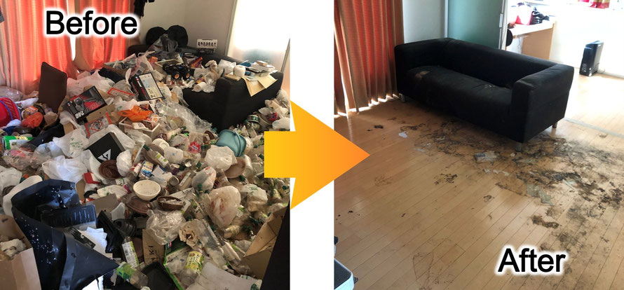 ゴミ屋敷のビフォーアフター①｜さいたま市｜川越市｜上尾市｜蓮田市｜春日部市｜