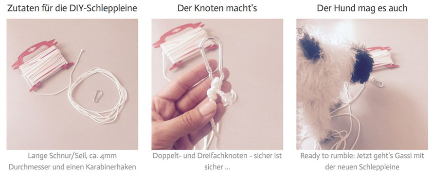 Die Schleppleine - Do(g) it yourself: Einfach & schnell selbstgemacht