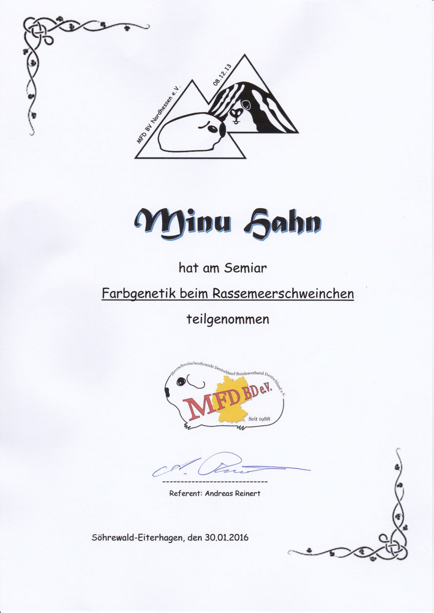 Farbgenetik-Seminar