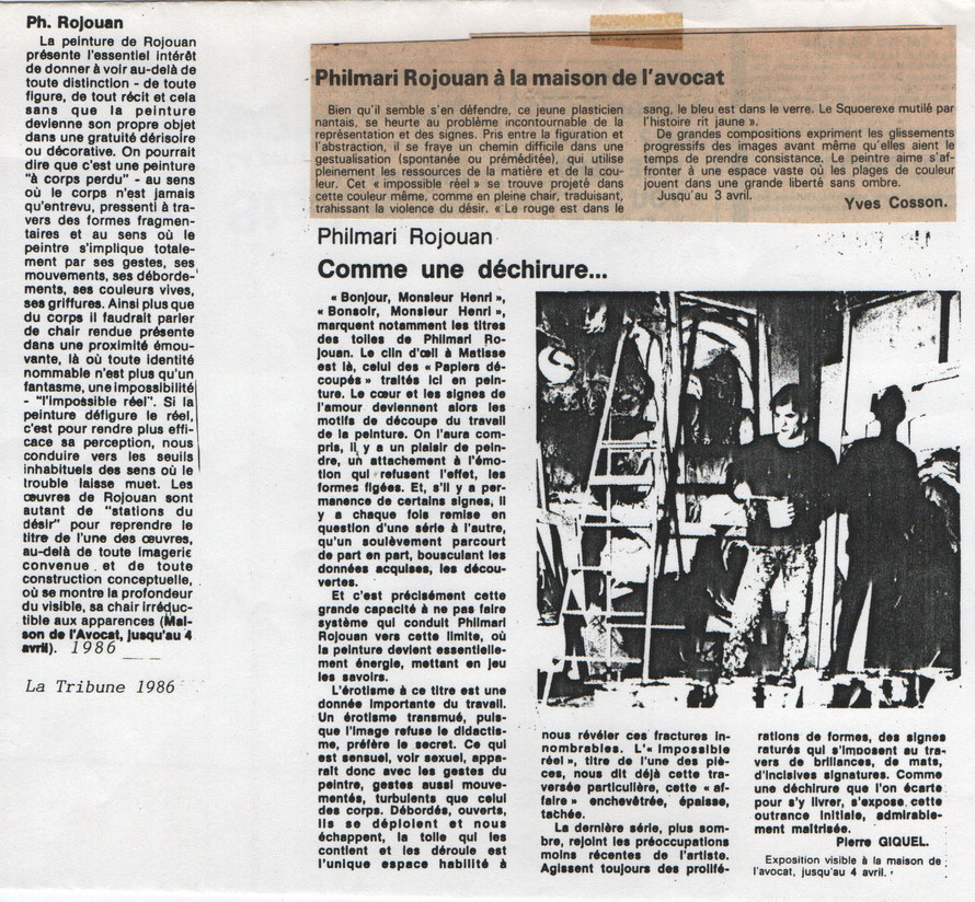 La Tribune/Ouest France - 1986