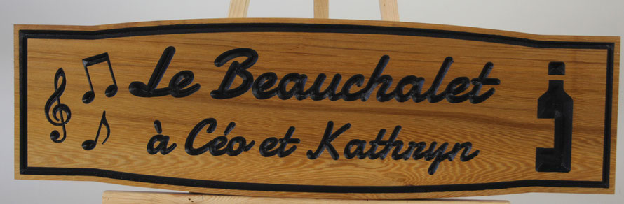 F034 Select Western Red Cedar 7x23"  Font: Damion