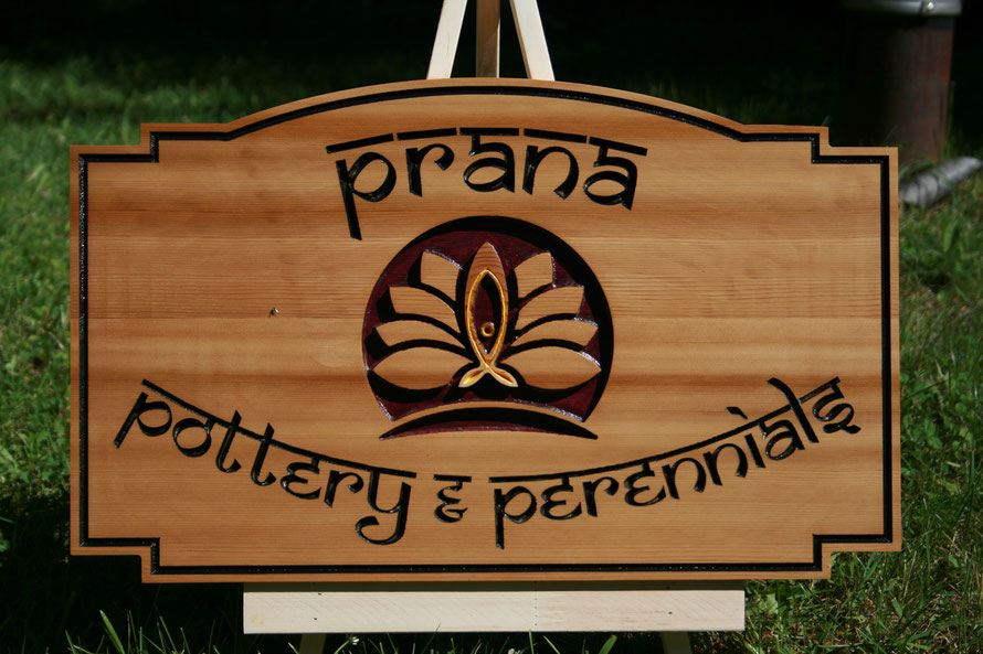 2.7 Square Foot Select Cedar Sign with Engraved Artwork by ArtfulCarver.com