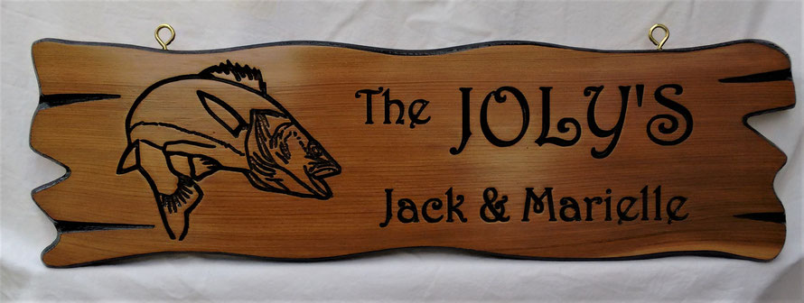 F001  Select Western Red Cedar Sign 7x23"