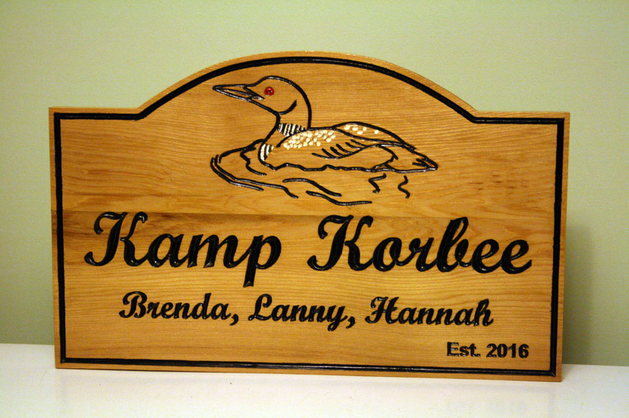 2.7 Square Foot Select Cedar Sign with Engraved Artwork by ArtfulCarver.com