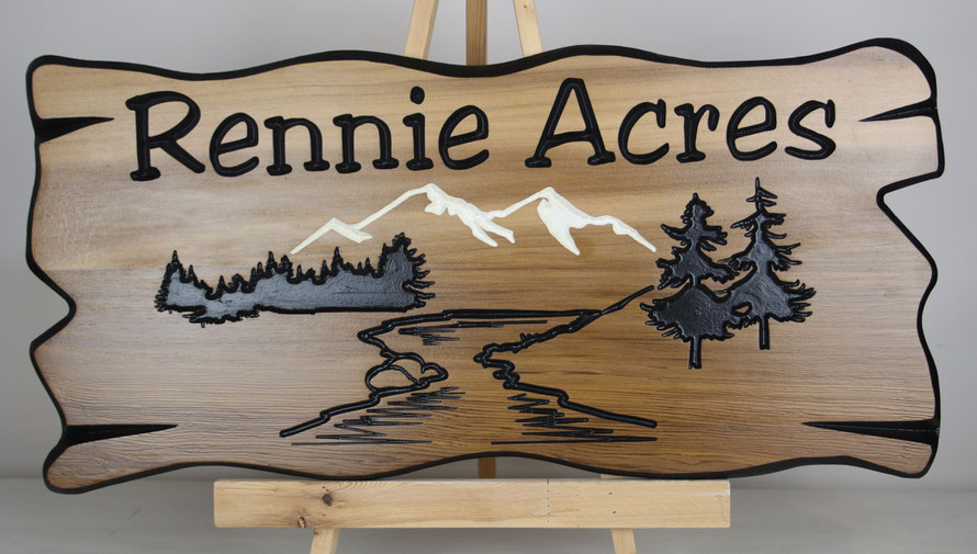 F119 - Select Western Red Cedar 14x29"  Font: Jester