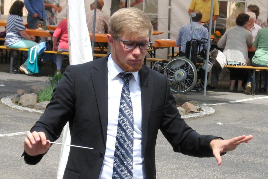 Stefan Klinker bei unserem Auftritt in Weyher am 5.6.2016