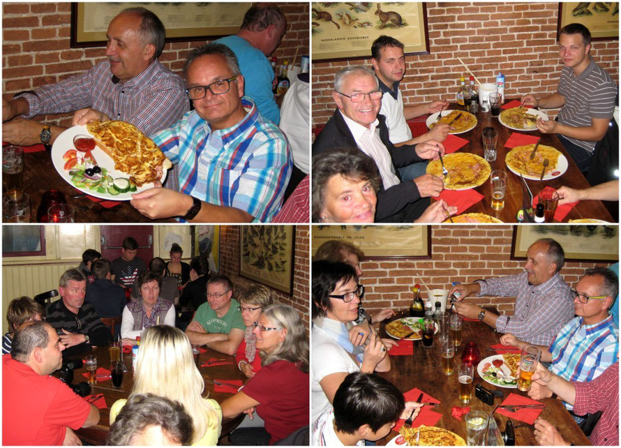 Gemeinsames Abendessen in der Pancake Factory