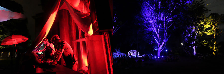 Natural/Electronic.System (li.) .∞∞∞∞∞ ..∞∞∞∞∞. Magical Shiatsu Space Igloo (re.)