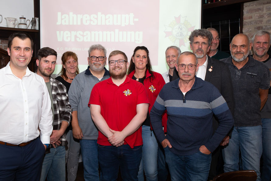 Neuer Vorstand der KG Löstige Langeler (auf dem Foto fehlen Kim Hilse und Jürgen Butschan)