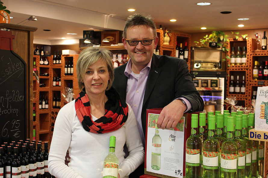 Karin und Jo Menke vom Weinhandel Menke in Meschede