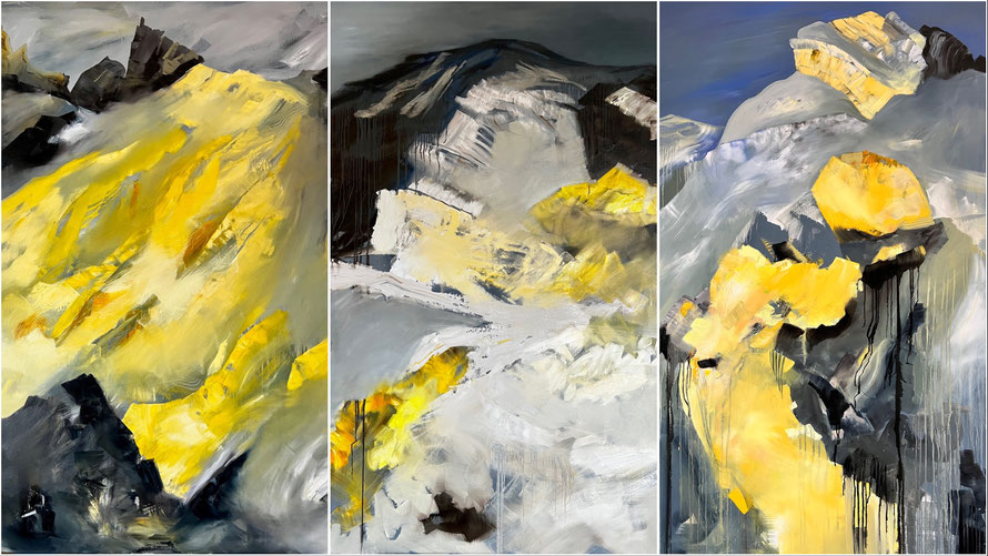 REGINA WUSCHEK, Malerei, Murnau, Rathaus, Vulcano,