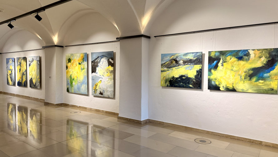 Regina Wuschek, Malerei, Künstlerin im Blauen Land, Vulcano, Bergliebe
