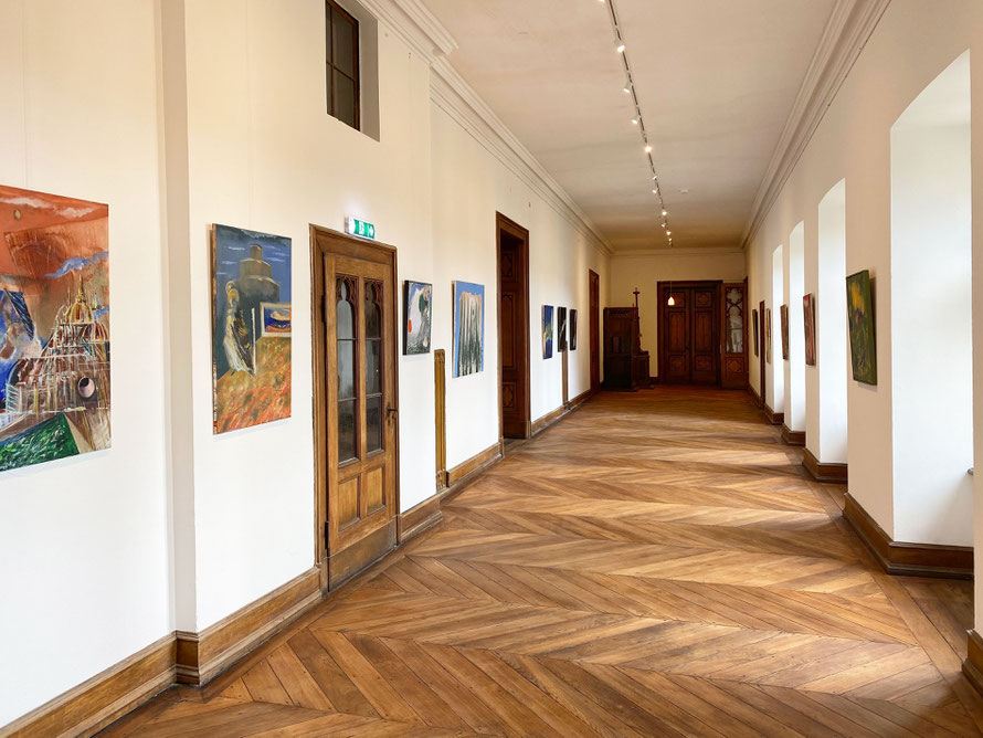 Kunst, Galerie, Schloss Arenfels, Gemälde