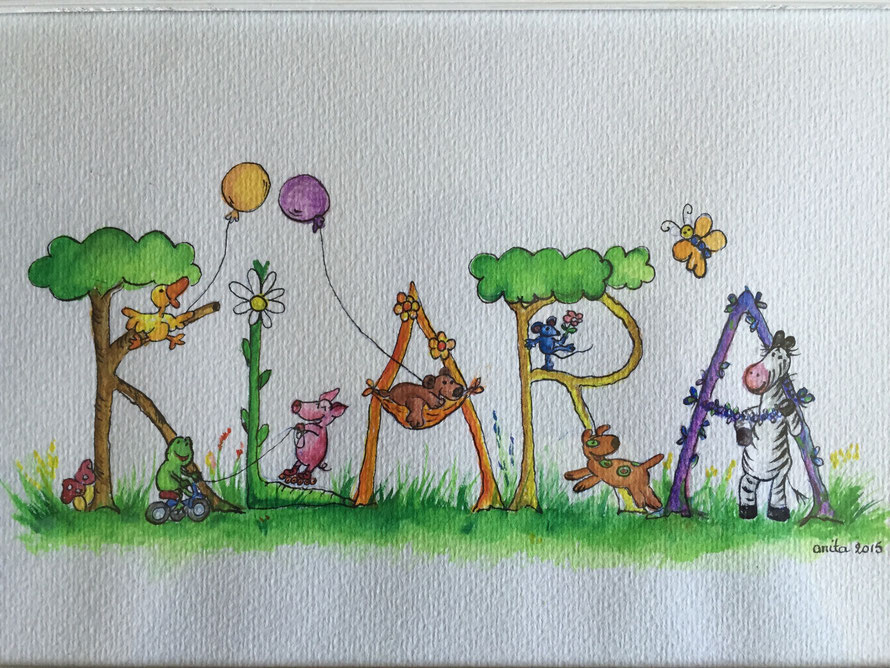 "Klara" gemalt Juni 2015
