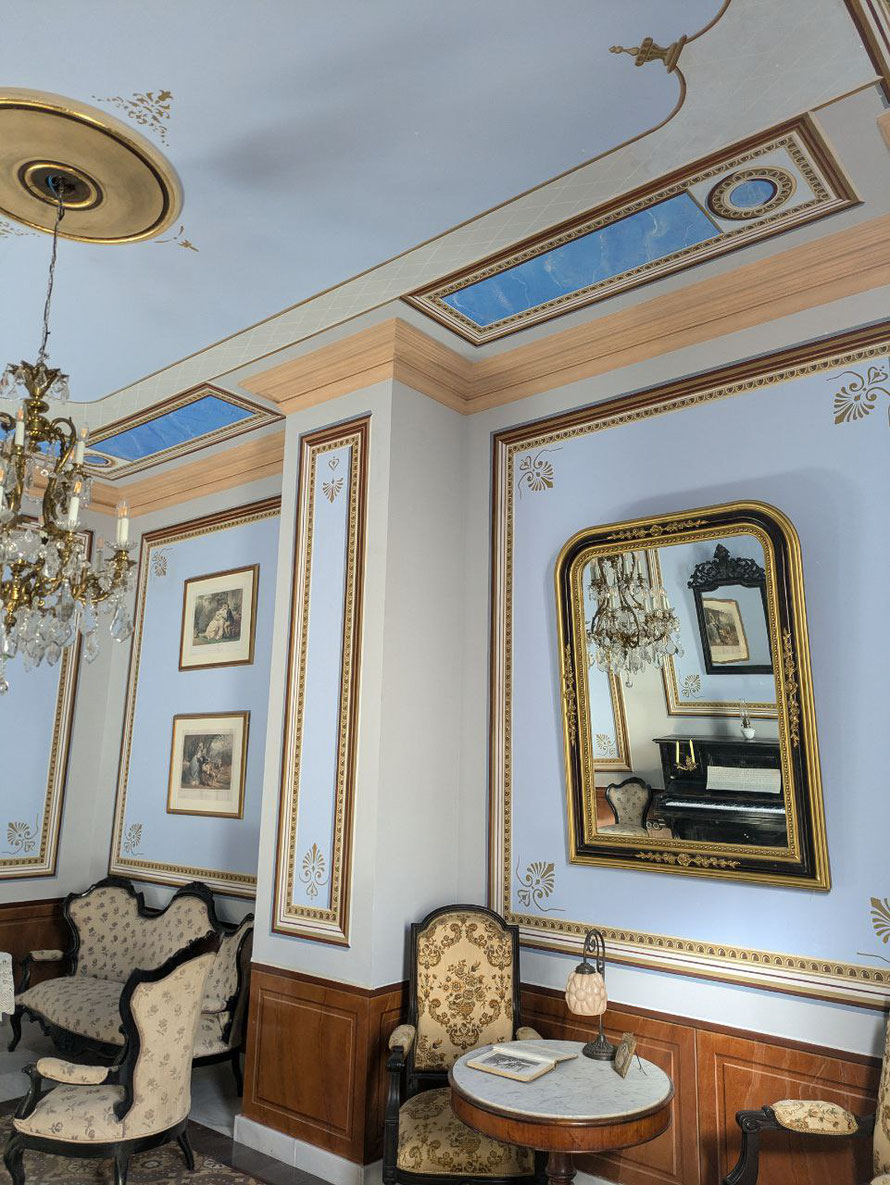 Salón de la Música, inspirado en otra casa palaciega de Berja.