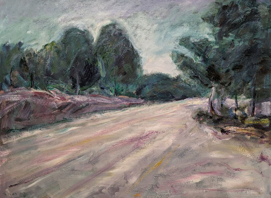 CAMINO FORESTAL Óleo sobre lienzo, 97 x 130 cm