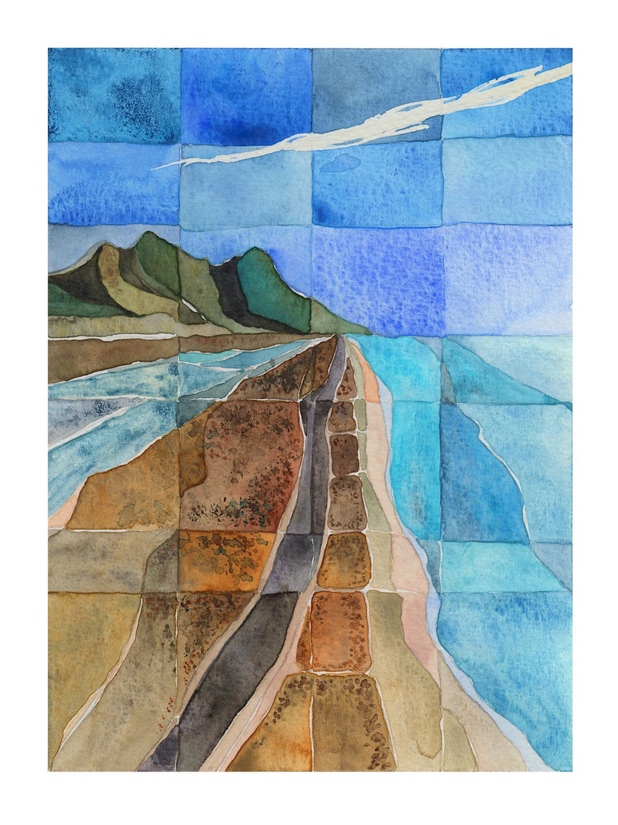 Playa de Cabo de Gata Acuarela/ papel 21x29.7cm