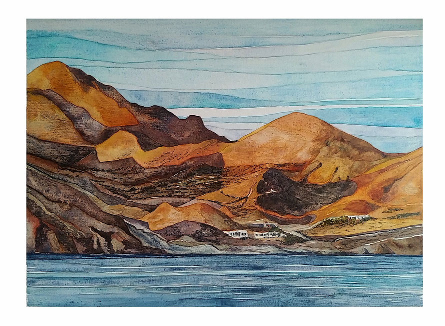 Cala Higuera Acuarela/ tablilla entelada 36x46cm