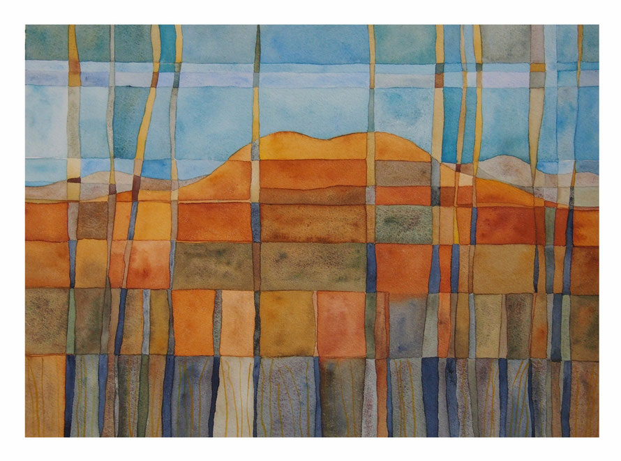 Paisaje mediterráneo- II Acuarela/ papel 31x41cm